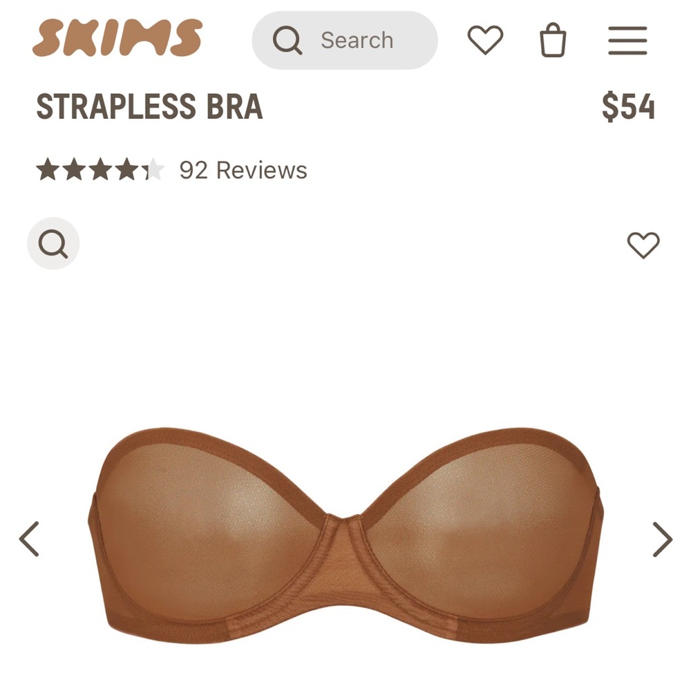 Skims strapless bra